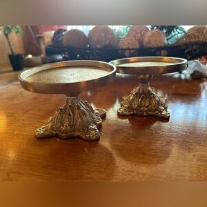 Vintage Gold tone Candle sticks